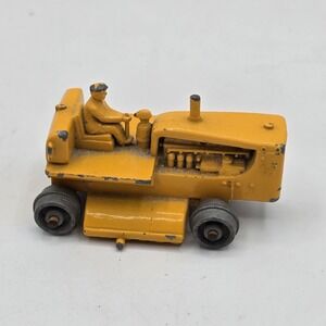 Lesney Matchbox Series Caterpillar Bulldozer #18 Yellow England Incomplete